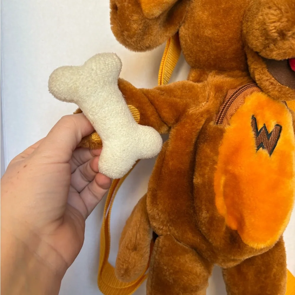 Vintage Wiggles 2004 Wags the Dog plush stuffed Wearable Kids Backpack - Picture 3 of 5